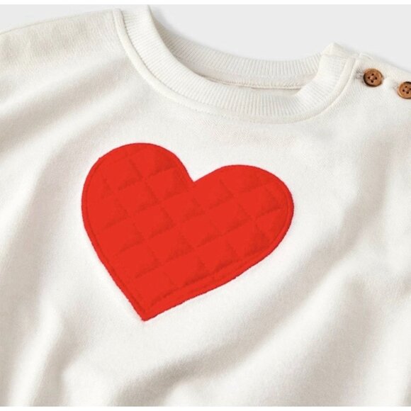 Cat & Jack Baby Girl sweatshirt & sweatpants 2pc set size 12M NWT - Picture 3 of 5